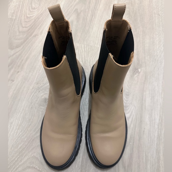 & Other Stories Chunky Leather Boots - Tan/Beige - Picture 6 of 6